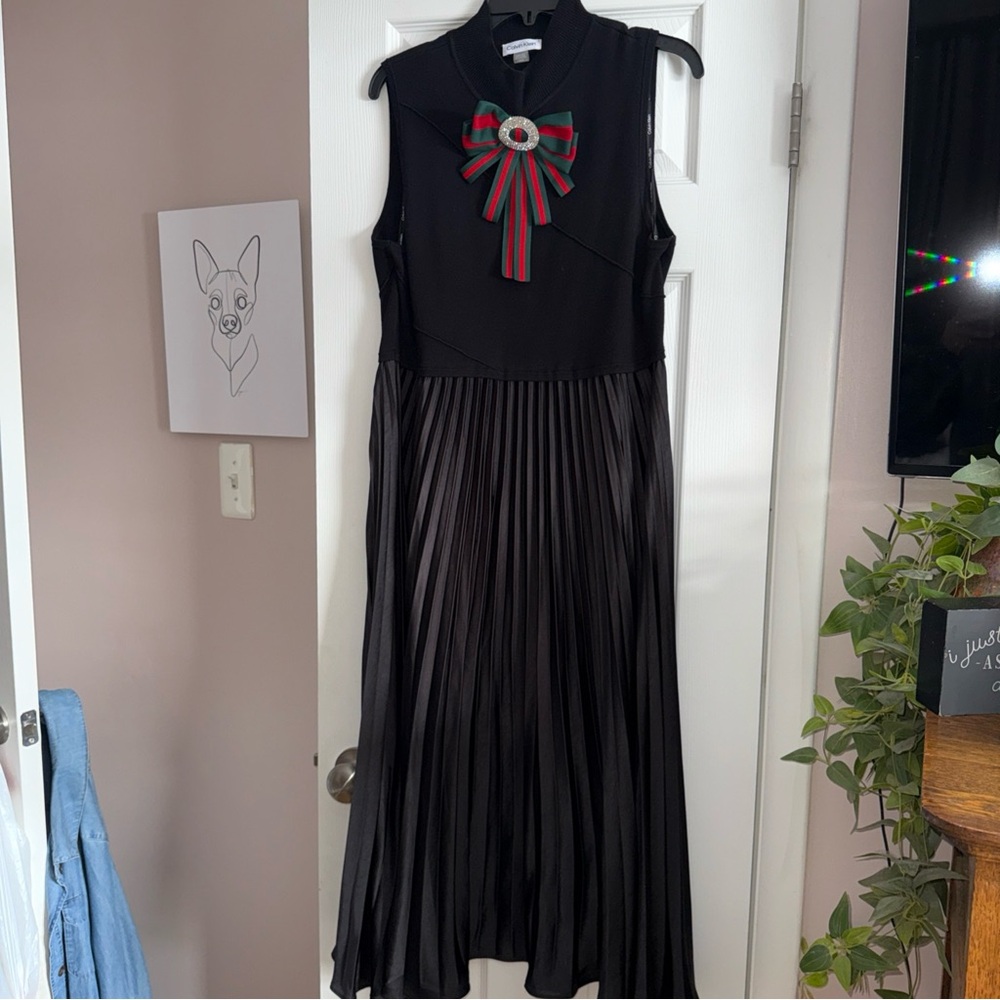 Calvin Klein Black Midi Dress